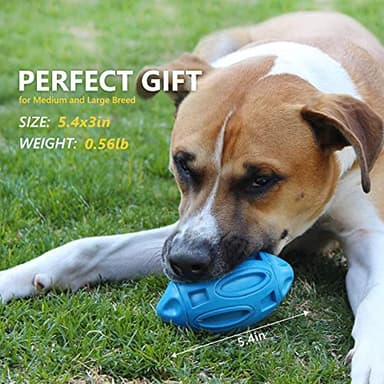 EASTBLUE Squeaky Dog Toys for Aggressive Chewers: Rubber Puppy Chew Ball with Squeaker, Almost Indestructible and Durable Pet Toy for Medium and Large Breed - Image 6