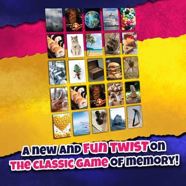 Social Memory - Strategic Twist On Classic Memory Game! Engaging Matching Cards for Families, Adults, Kids and Seniors. Perfect for Game Night, 2-5 Players, and Overall Family-Friendly Fun - Image 7