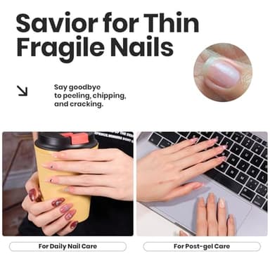 Beetles Jelly Nail Polish Set P186,6 Colors Burgundy Pink Nude Quick Dry Nail Polish Fingernail Fast Drying & Long Lasting Nail Strengthener Polish for Christmas - Image 5