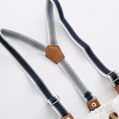 Boarnseorl Baby Boys Pants with Suspenders, 12-18M - Image 3