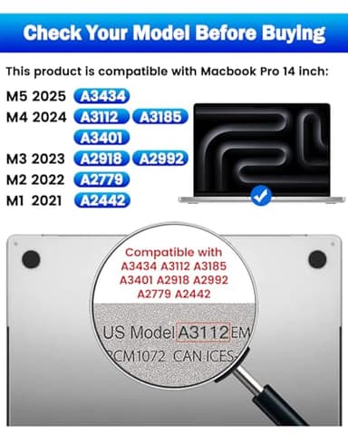F FORITO 2-Pack Anti Blue Light Matte Laptop Screen Protector Compatible with 2025-2021 MacBook Pro 14 inch M5 M4 M3 M2 M1 Pro Max Chip, Eye Protection Anti Glare Computer Screen Cover - Image 7