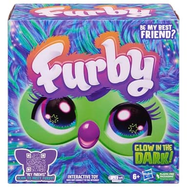 Furby Galaxy Edition, Glow in The Dark, 15 Fashion Accessories, Interactive Plush Toys for 6 Year Old Girls & Boys & Up, Voice Activated Animatronic (Amazon Exclusive) - Image 2