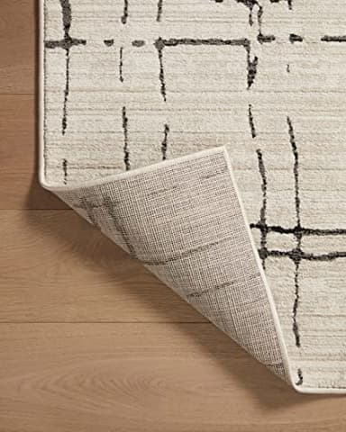 Loloi Darby Collection DAR-06 Sand/Dk. Grey 6'-7" x 9'-3" Area Rug - Image 6