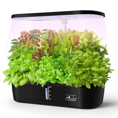 Indoor Garden Hydroponics Growing System12 Pods, Indoor Herb Garden with LED Full-Spectrum Plant Grow Light, Built-In Timekeeping System Suitable for Growing Vegetables, Spices and Fruits - Image 8