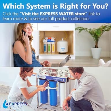 Express Water Whole House Water Filter System | ULTIMATE PROTECTION | 3 Stage Home Filtration, Top Tier Heavy Metal + Anti-Scale Filter, Highly Reduces Scale, Chloramine, Chlorine, PFAs, Lead, Arsenic - Image 7