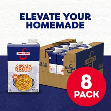 Swanson 100% Natural Chicken Broth, 48 oz Carton (Case of 8) - Image 2