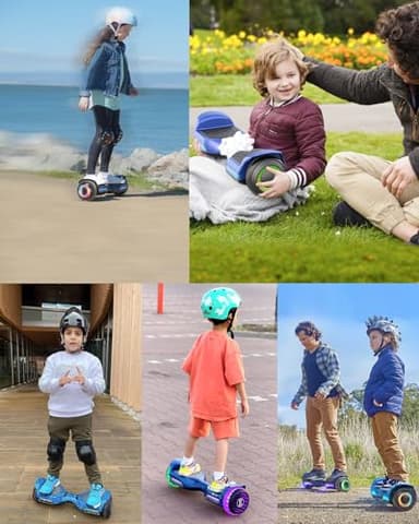 Gyroor Self Balancing Scooter New G13 All Terrain Balancing Scooter with LED Lights & 500W Motor, Self Balancing Off Road with Bluetooth for Kids ages 6-12 and Adults-Blue - Image 6