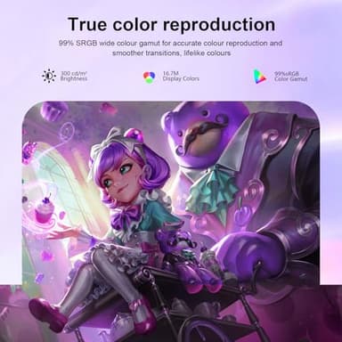 DJiEX 27 inch Curved Monitor 100Hz Computer MonitorFHD 1080p,HDR,99% sRGB,1800R,VESA Compatible,for Tablet,Desktop,Narrow Bezels on Three Sides, Blue Light Filter,Laptop and PC Work Gaming - Image 5