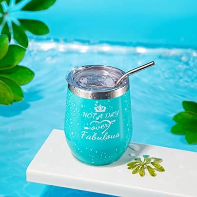 Happy Birthday Gifts for Women,Bath Relaxing Spa Gift Basket for Her, Mom, Sister, Female Friends, Daughter,Unique Wine Gift Set Idea for Women Who Have Everything - Image 4