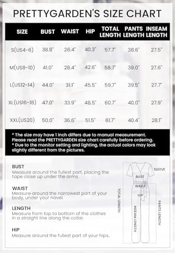 PRETTYGARDEN Women One Piece Outfits Casual Wrap V Neck Short Sleeve Pants Jumpsuits Rompers (Dark Blue,Large) - Image 6