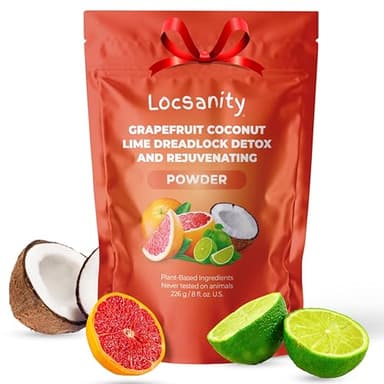 Locsanity Dreadlock Hair Scalp Detox - Deep Clean Dreadlock Powder, Cleansing Conditioner - Natural Hair Cleanser for Build Up - ACV Alternative, Loc Care and Maintenance Products - Image 1