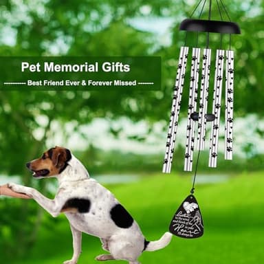 Dog Memorial Gifts for Loss of Dog Pet Bereavement Sympathy Gift Memorial Gifts for Dogs Wind Chime in Memory of Dog Remembrance Passing Away Gift - Image 3