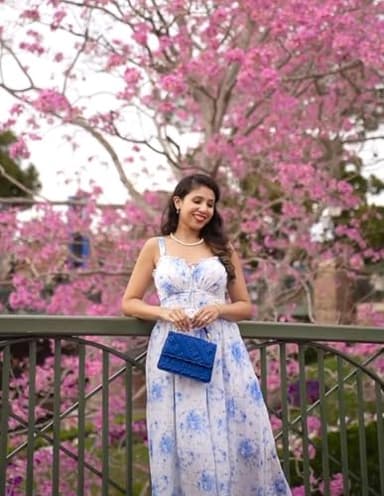 Easter Dresses for Women Floral Corset Dress Summer Milkmaid Dress Boho Beach Dresses Blue 2XL - Image 7