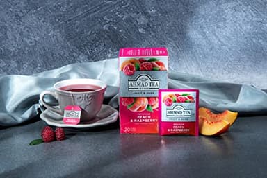 Ahmad Tea Infusions, Peach and Raspberry Teabags, 20 ct (Pack of 1) - Decaffeinated & Sugar-Free - Image 3