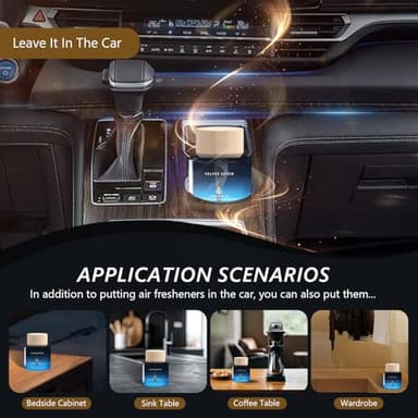 Car Air Freshener for Men & Women – Long-Lasting Amber Vanilla Essential Oil Diffuser for Car Cup Holder – 50ML (1.7 FL OZ) Car Scent Diffuser, Inspired by Perfume – Made in USA - Image 7