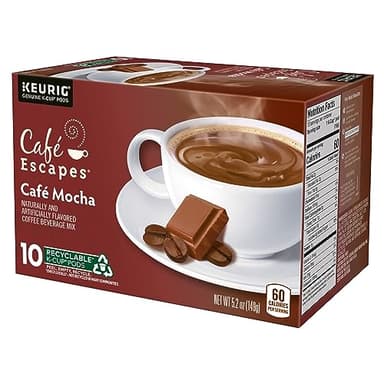 Café Escapes Café Mocha Coffee Beverage, Single-Serve K-Cup Pods, 60 Count - Image 8