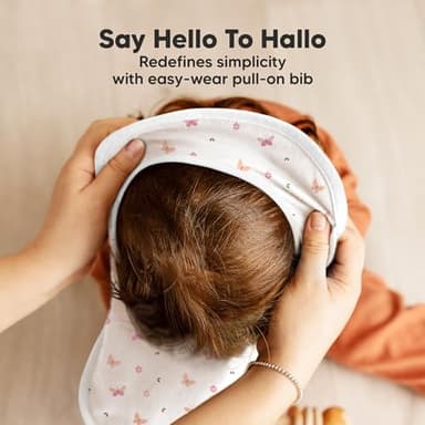 8-Pack Baby Bibs for Boys, Girls - Pullover Bibs for Drooling Teething Baby Girl & Boy Toddler, Newborn, Soft & Absorbent, Cute Colors, Large Torso Coverage Keep Infant Clean & Dry (Butterflies) - Image 4