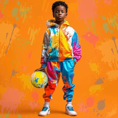 Kuangmi Painting Kids Basketball, Youth Size 5(27.5"), for Junior Children Boys Girls Indoor & Outdoor - Image 5