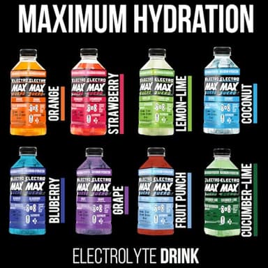 ELECTROMAX SUERO - Zero Sugar Electrolyte Drink – 12-Pack Mix (21.3 Fl Oz Each), Hydration for Sports, Recovery, and Daily Use – Magnesium, Potassium, Zinc, Calcium – Zero Calories. (Party Pack)) - Image 7