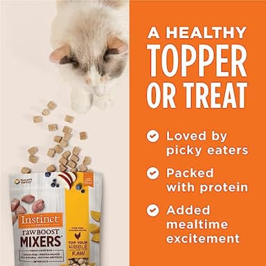 Instinct Raw Boost Mixers Freeze Dried Raw Cat Food Topper, Grain Free Cat Food Topper 6 Ounce (Pack of 1) - Image 6