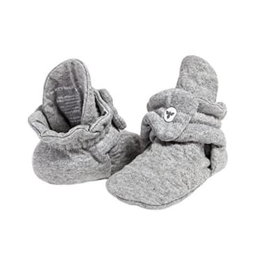 Burt's Bees Baby Girls Booties Organic Cotton Newborn Essentials Shoes, Gender Neutral Color for Ages 0 to 9 Months Old - Image 1