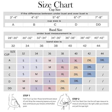 OEAK Womens Wireless Bras Push Up Support Full Coverage Bralettes No Underwire Bra Comfortable Everyday Seamless Tshirt Bras Black XL - Image 7