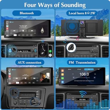 2025 Carpuride W903 Wireless Carplay & Android Auto with Dash Cam - 9.3" HD IPS Touch Car Play Screen for Car, 4K Front & 1080P Rear Camera, Loop Recording, Bluetooth Audio, Mirror Link, GPS, Siri - Image 7