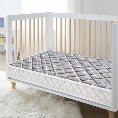 Tiankehan Premium Dual-Sided Baby Crib Mattress and Toddler Mattress - 52" x 27.6" x 5" - Breathable - Firm Soft - Fits Standard Cribs and Toddler Beds - Image 2