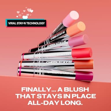 Sacheu Cheek STAY-N Liquid Blush for Cheeks — High Pigment, Buildable, Lightweight Cream Blush Infused With Squalane, for Dewy & Radiant Flushed Cheeks — Long-lasting & Cruelty Free, I'm Guilty - Image 7