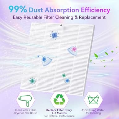 Makartt Nail Dust Collector - Rechargeable Ultra Thin Portable Dust Collector DUSTINA with Digital Display Silicone Wrist Rest and Reusable Filter for Nail Tech Acrylic Gel Polishing - Image 8