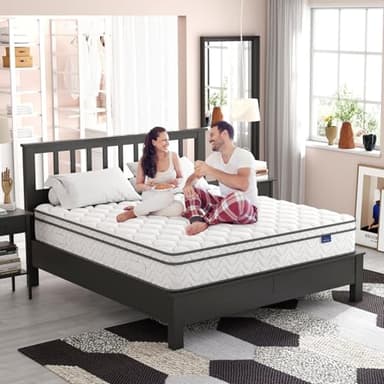 Vesgantti 12 inch Twin Size Mattress, Hybrid Single Mattress in a Box with Memory Foam and Pocket Spring, Ergonomic Design & Pressure Relief, Medium Firm Feel, 39"*75"*12" - Image 7
