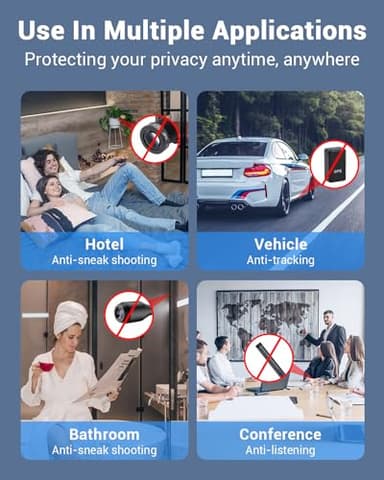 Hidden Camera Detectors,2025 New Camera Finder, Bug Detector, 5 Levels Sensitivity,4 Professional Modes for Bathroom,Office,Car,Hotel,Airbnb - Image 6