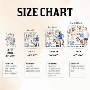 Ship Next Day, Custom Name Blanket - Printed in USA, Personalized Baby Blankets for Girls, Baby Blanket with Name, Ultra-Soft Cozy Fleece Blankets, Gifts for Boys & Girls Kids Teen Girl New Mom - Image 4