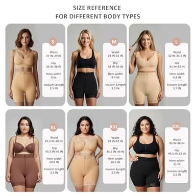 FeelinGirl Butt Lifter Shorts Tummy Control Shapewear for Women Panty Girdle with Zipper Black S - Image 5