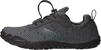 Joomra Women Barefoot Running Tennis Whitin Shoes Size 7.5-8 Minimal for Ladies Runner Dark Grey Daily Gym Fitness Hiking Trekking Walking Toes Trail Sneakers Workout Five Fingers Footwear 38 - Image 3