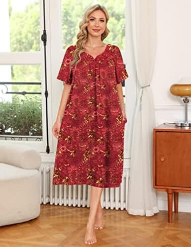 Ekouaer Women's House Dress with Pockets - Image 3