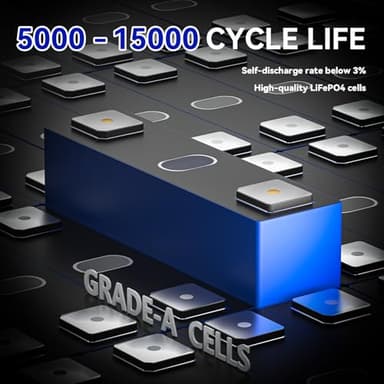 XZNY Mini 12V 100Ah LiFePO4 Battery, The Smallest 12V 100Ah Lithium Battery with Low Temperature Protection, Built-in 100A BMS Up to 15000 Cycles, Great for RV/Camper, Trolling Motors, Solar Off-Grid - Image 4