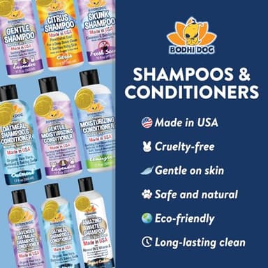 Bodhi Dog Skunk Shampoo - Odor Remover with Essential Oils for Dogs & Cats - Cleans, Deodorizes & Eliminates Skunk Smell - Gentle on Skin & Suitable for Pets of All Sizes - Made in USA (16 Fl Oz) - Image 5