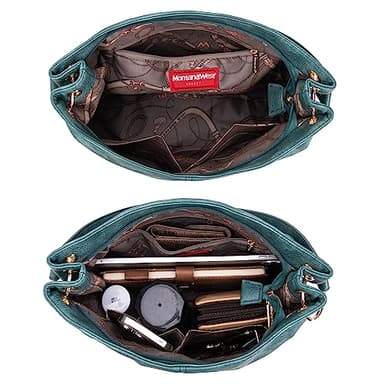 Montana West Large Hobo Bag Leather Purses and Handbags for Women Top Handle Shoulder Satchel Handbags Leather Tote Purse for Women MWC-047DTQ - Image 5