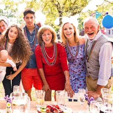 Huskein Bead Necklace, 120PCS Mardi Gras Beads, 33" Colorful Mardi Gras Beads Necklaces, Women Men Party Costume Accessories Parade Throws Bulk Party Favors for Christmas Pirate Carnival - Image 6