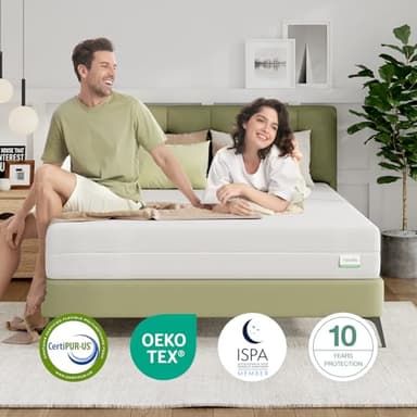 Novilla Full Size Mattress, 10 Inch Foam Mattress, Double Side Sleep Full Mattresses with Breathable Fabric Cover for Back & Side Sleeper, Flippable Mattresses with Air Zone - Image 4