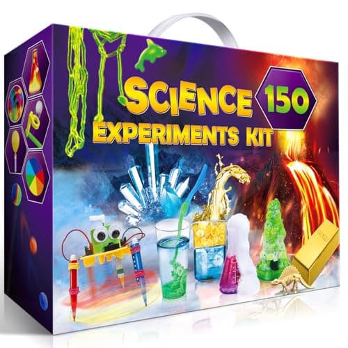 UNGLINGA 150 Experiments Science Kits for Kids, S.T.E.M Educational Project Toys for Boys Girls Birthday Gifts Ideas, Volcano, Chemistry Lab Tools Scientist Set - Image 1