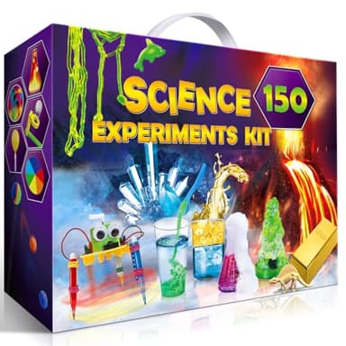 UNGLINGA 150 Experiments Science Kits for Kids, S.T.E.M Educational Project Toys for Boys Girls Birthday Gifts Ideas, Volcano, Chemistry Lab Tools Scientist Set - Image 1