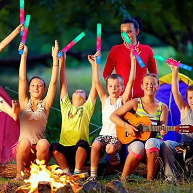 SHQDD 44 PCS Foam Glow Sticks Bulk with 3 Modes Colorful Flashing, Glow Sticks Pack, Foam Light Up Sticks, Glow in Dark Party Supplies for Wedding, Raves, Party, Halloween, 4th of July - Image 4