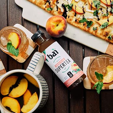 Bai Iced Tea, Narino Peach, Antioxidant Infused Supertea, Crafted with Real Tea (Black Tea, White Tea), 18 Fluid Ounce Bottles, 12 count - Image 11