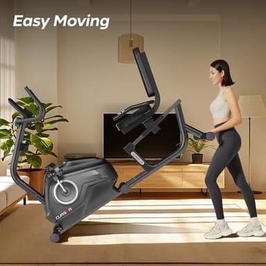 CURSOR FITNESS Recumbent Exercise Bike, Stationary Bikes for Home with Adjustable Seat, 16-Level Magnetic Resistance Recumbent Exercise Bike for Home Gym Cardio Workout Training - Image 6