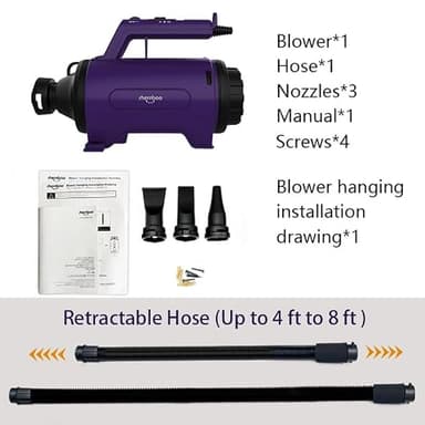 Dog Dryer High Velocity Professional Dog/Pet Grooming Force Hair Dryer/Blower - Image 6