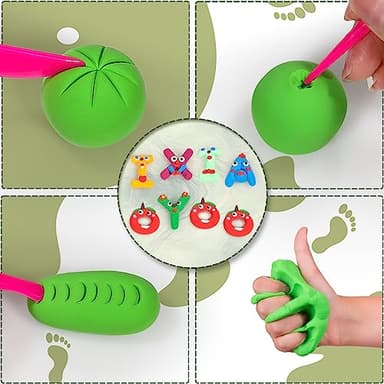 Ixiaoyoo Air Dry Clay, 100 Colors Modelling Clay for Kids, Safe & Non-Toxic, DIY Model Art & Crafts Toys with Sculpting Tools, Home Party Favors, Birthday & Christmas Gifts for Ages 3-12 Boys & Girls - Image 4