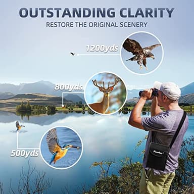12x60 Monocular Telescope High Powered with Smartphone Adapter Tripod and Portable Bag, Larger Vision Monoculars for Adults with BAK4 Prism & FMC Lens, Suitable for Bird Watching Hiking Travel - Image 3
