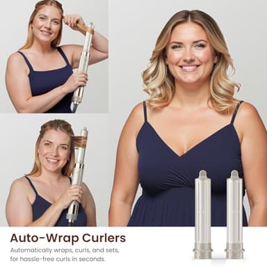 MESCOMB 5-in-1 Hot Air Styler – Fast Hair Dryer with Auto Wrap Curlers & Volumizing Brushes, Frizz-Free Styling Tool for Curling, Smoothing & Adding Volume, No Heat Damage - Image 8